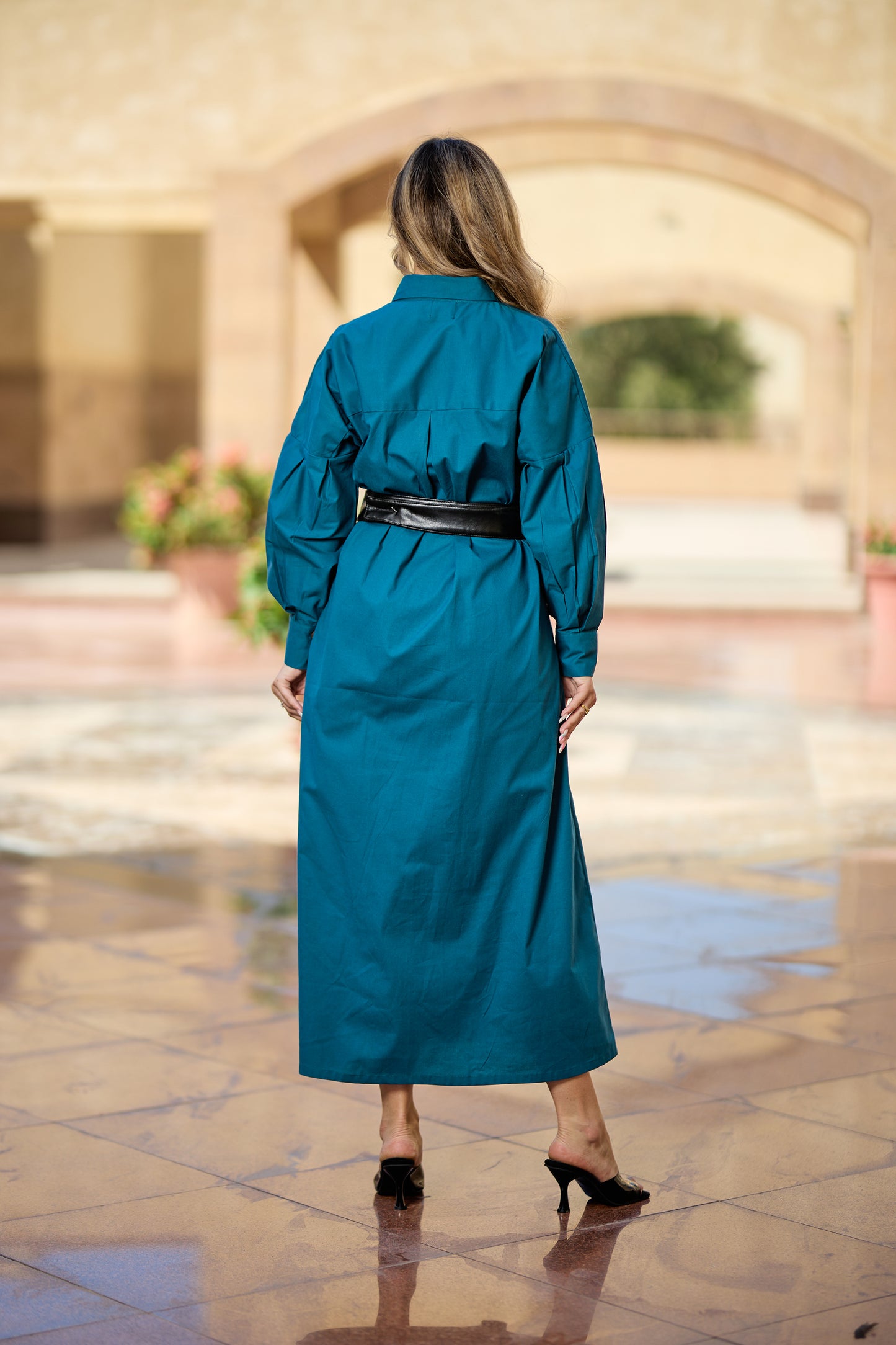 Green Shirt Dress